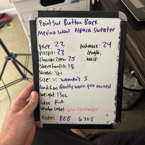 Point Sur Button Back Merino Wool Alpaca Sweater US Womens S - Picture 7 of 7